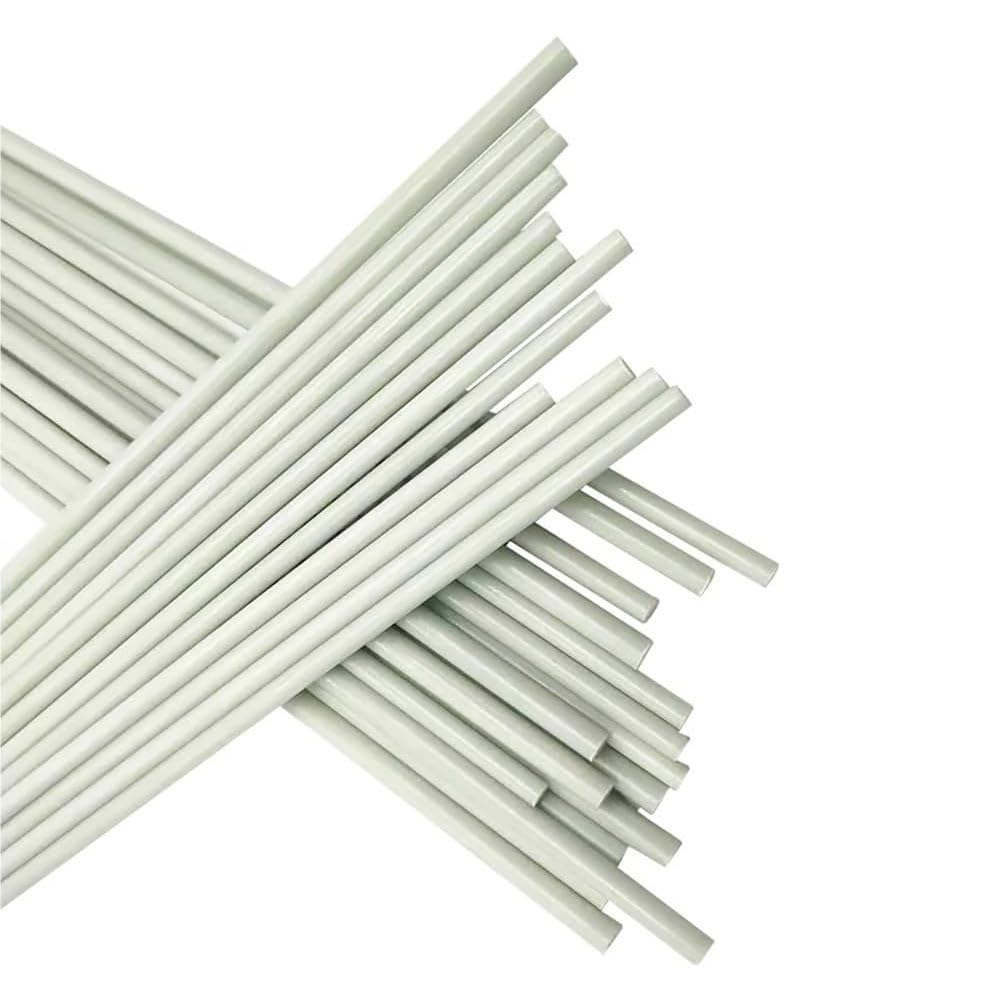 20 sztuk białych prętów z włókna szklanego - średnica 1-5 mm, długość 500 mm, materiał izolacyjny o wysokiej wytrzymałości(2.0x500mm)