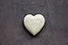Creative Co-Op Soapstone Heart Decoration Engraved Love,White