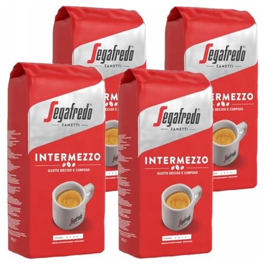 SEGAFREDO Intermezzo ESPRESSO ganze Bohne 4x1000g (4000g) - italienischer Kaffee