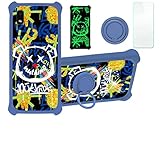 Porte-bagues métallique adhésif [vous pouvez choisir de le fixer à l'étui ou de l'utiliser séparément] Rotation à 360 degrés + support de voiture à ventouse magnétique