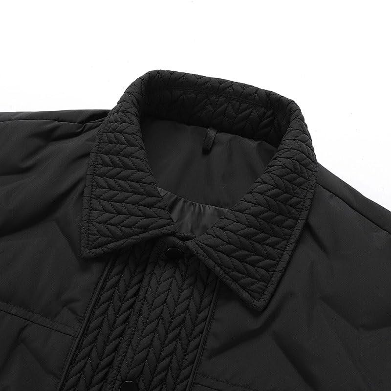 Autumn Winter Man Down Jacket Coat Light ThinDown-filled Leisure Versatile Flip Collar Bread