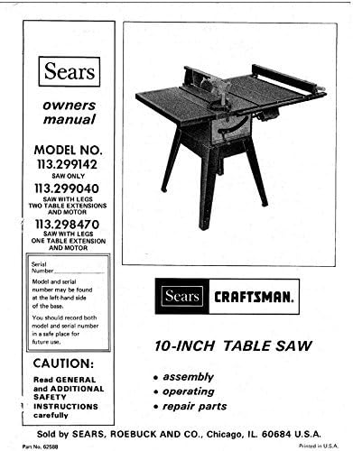 Craftsman 113.299040 113.298470 113 