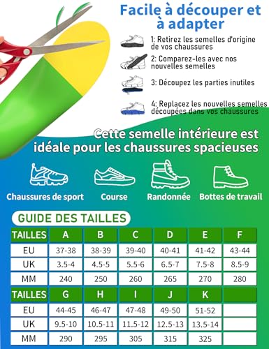Semelles de soutien de la voûte plantaire avec insert orthopédique intégré - 6