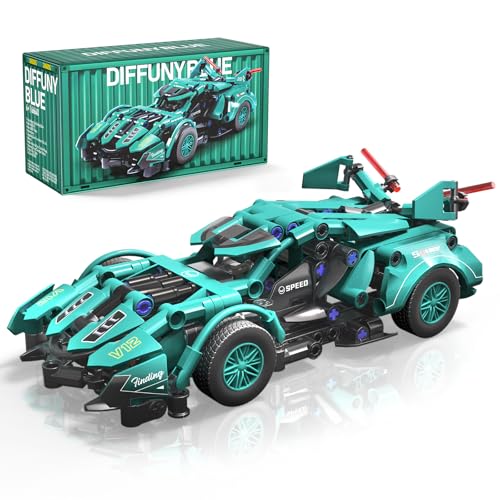 Xingya youpin Racing Car Building Toys for Boys 6 8 12 14, 1:18 Sports Surpercar Building Block Set Racing Model Car Kit Construction Toy Idea Birthdays Gift for Boys by Xingya youpin - Used condition - US$17.63