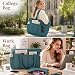 Imagen de Genérico Bolso Shopper Mujer Bolsa Tote Bag con Cremallera Grande Bolsa de Mano Bolso de Ordenador Portatil con Compartimento