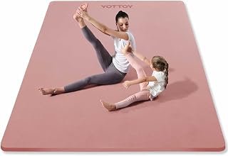 YOTTOY Large Yoga Mat (75 * 52 * 1/2inch),Extra Wide TPE Exercise Mat,Non-Slip Workout Mat for Pilates, Fitness, Barefoot,... Price In India
