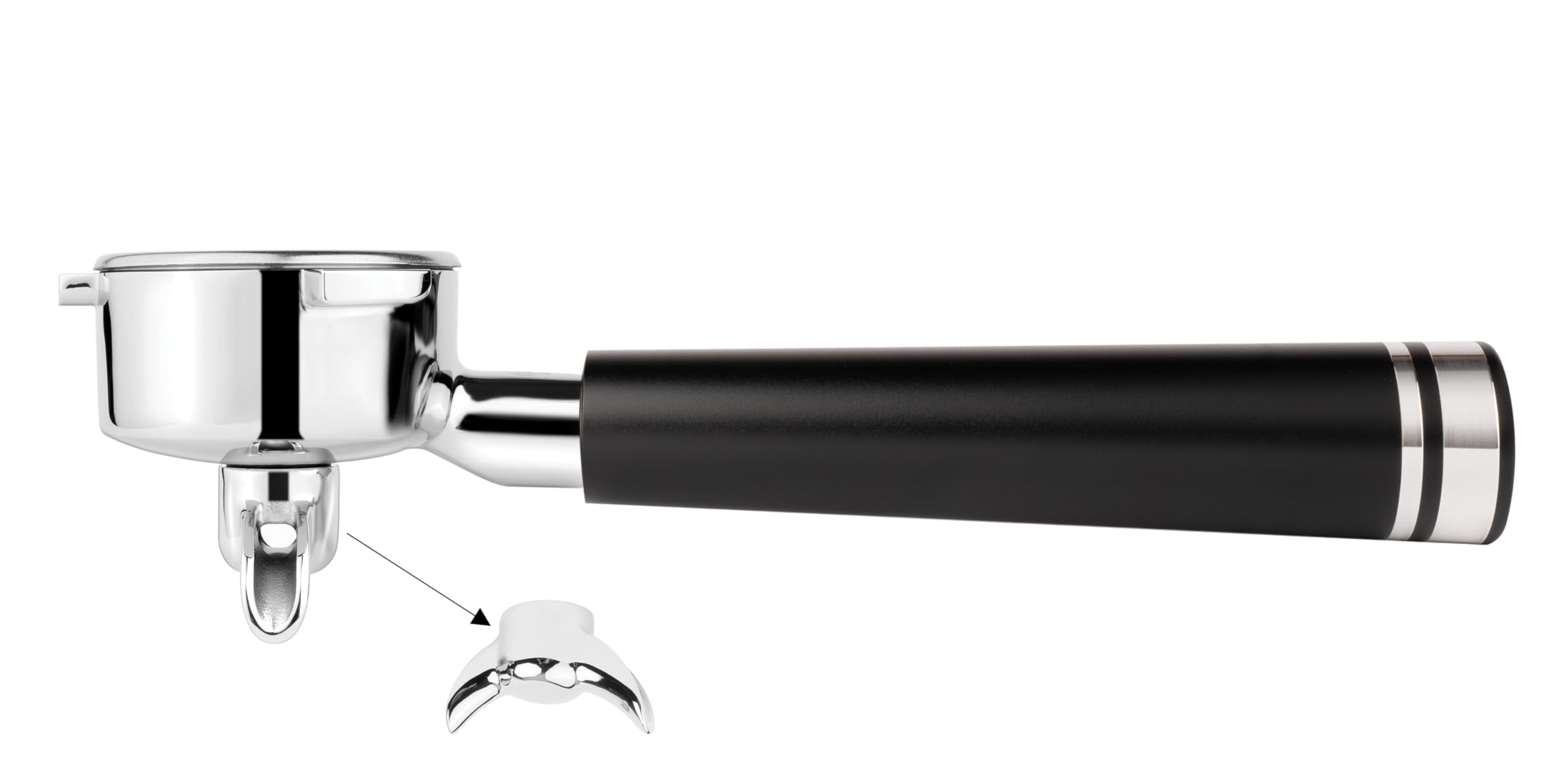 Lilq Aluminum Flat 54Mm Spouted Portafilter Compatible With Breville Barista Express, Barista Pro, Bambino, And More – 18-20G Basket Included (, Double Spouts)