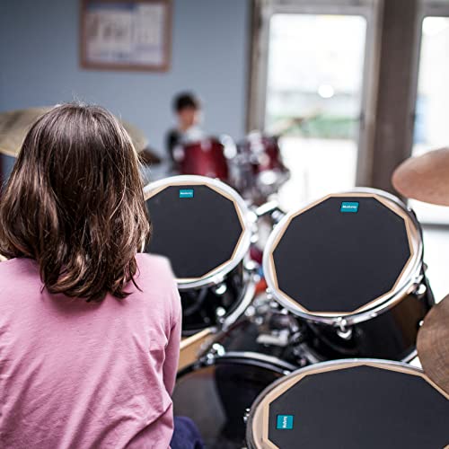 Musfunny Drum Practice Pad And Sticks Set 12 Inch Silent Snare Drum Pads Double Sided Drum Mute Pads With 5A Drum Sticks Storage Bag For Practice Drumming (12 Inch Black) #TOP4