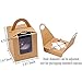 Clear Bakery Pastry Brown Kraft Paper Single Cupcake Boxes With Window And Handle Wholesale(50PCS)
