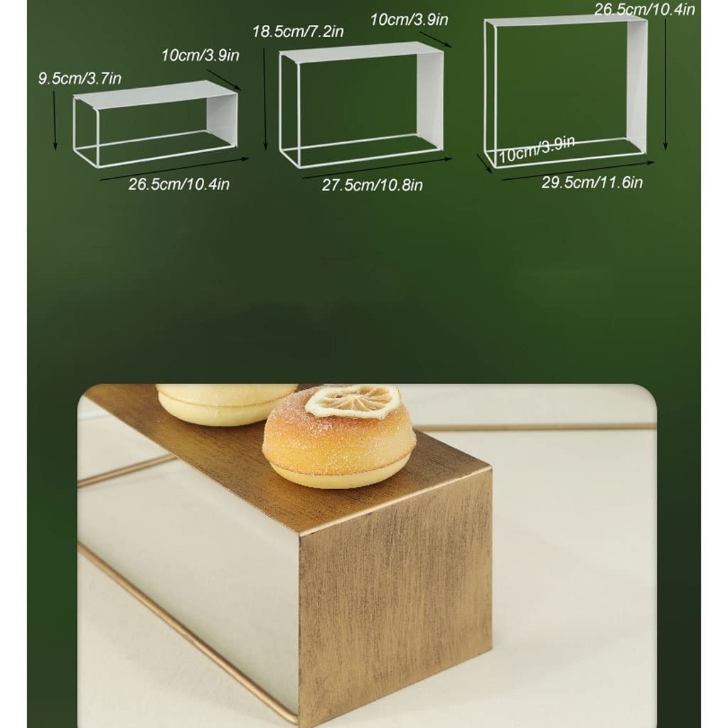 Soporte Para Pasteles Postre continental Decoración de la mesa Postre de la boda Pantalla Pantalla Mesa de la Magdalena Configuración de la decoración Estante de la escalera Soporte Para Magdalenas(A)