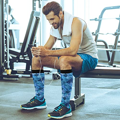 Image of Compression Socks for Women & Men, Knee High Socks for Circulation Medical Running Athletic Nurse Travel
