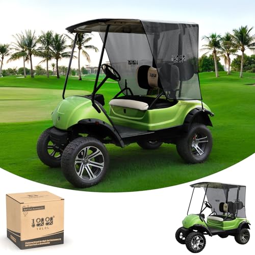 10L0L 2 Passenger Golf Cart Sun Shade Cover for Yamaha G29 Drive2 - Golf Cart Summer Covers, UV Heat Resistant Sunshade Curtain
