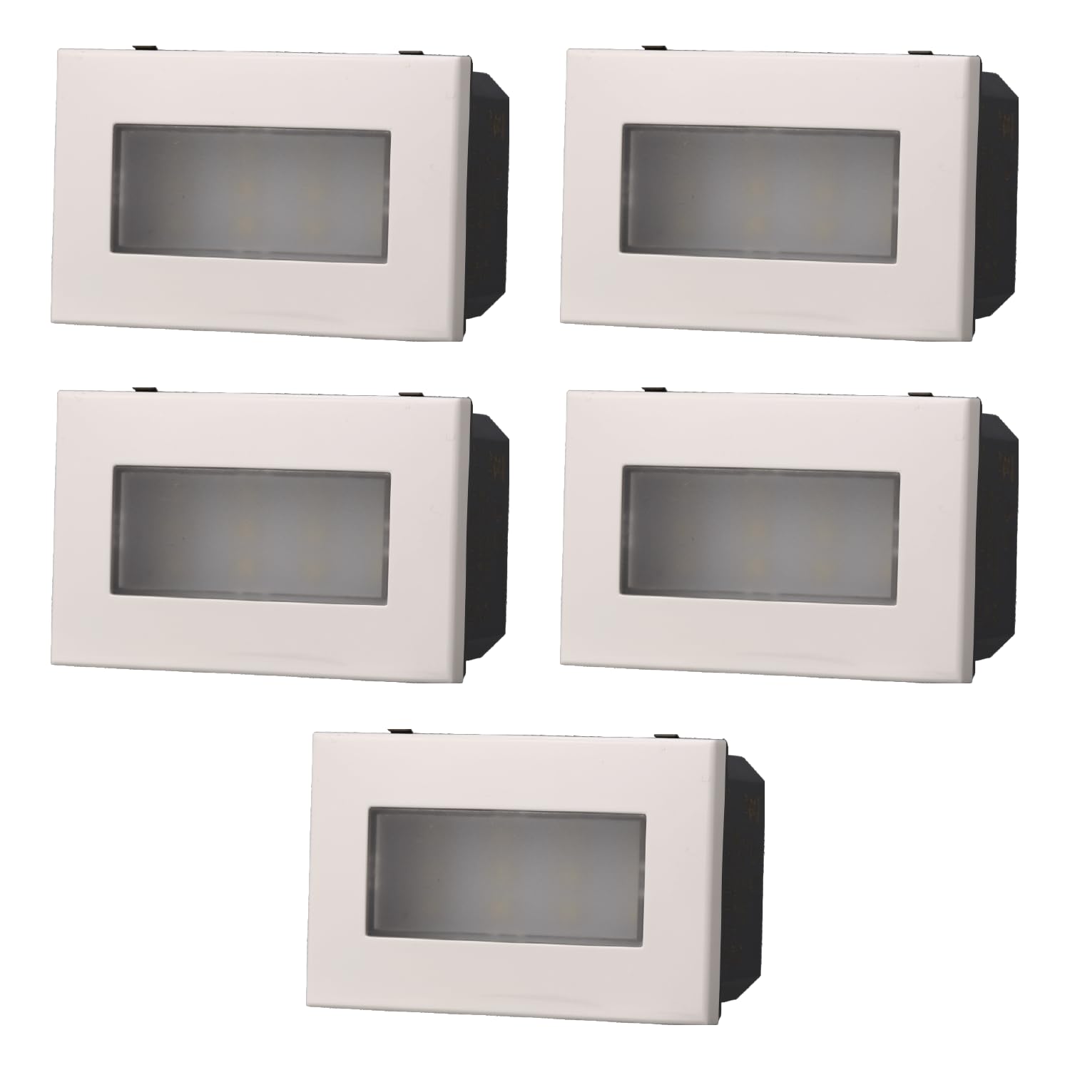 5 modułów sygnalizatora, biały, kompatybilny z AXOLUTE BTICIN, 6000 K zimna biała lampa LED, lampka nocna, moduły i owoce, w 100% kompatybilne, wysokiej jakości materiały