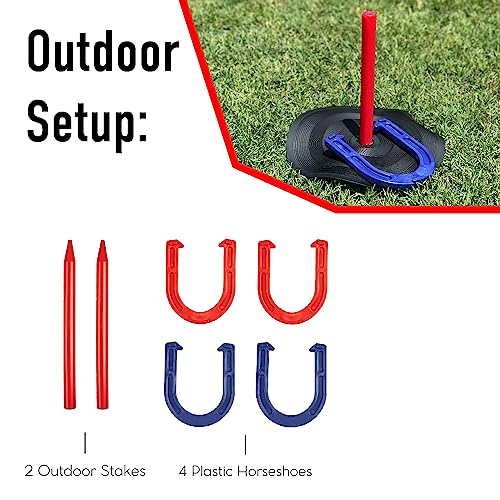 ROXXAM Rubber Horseshoes Portable Game Set #TOP25