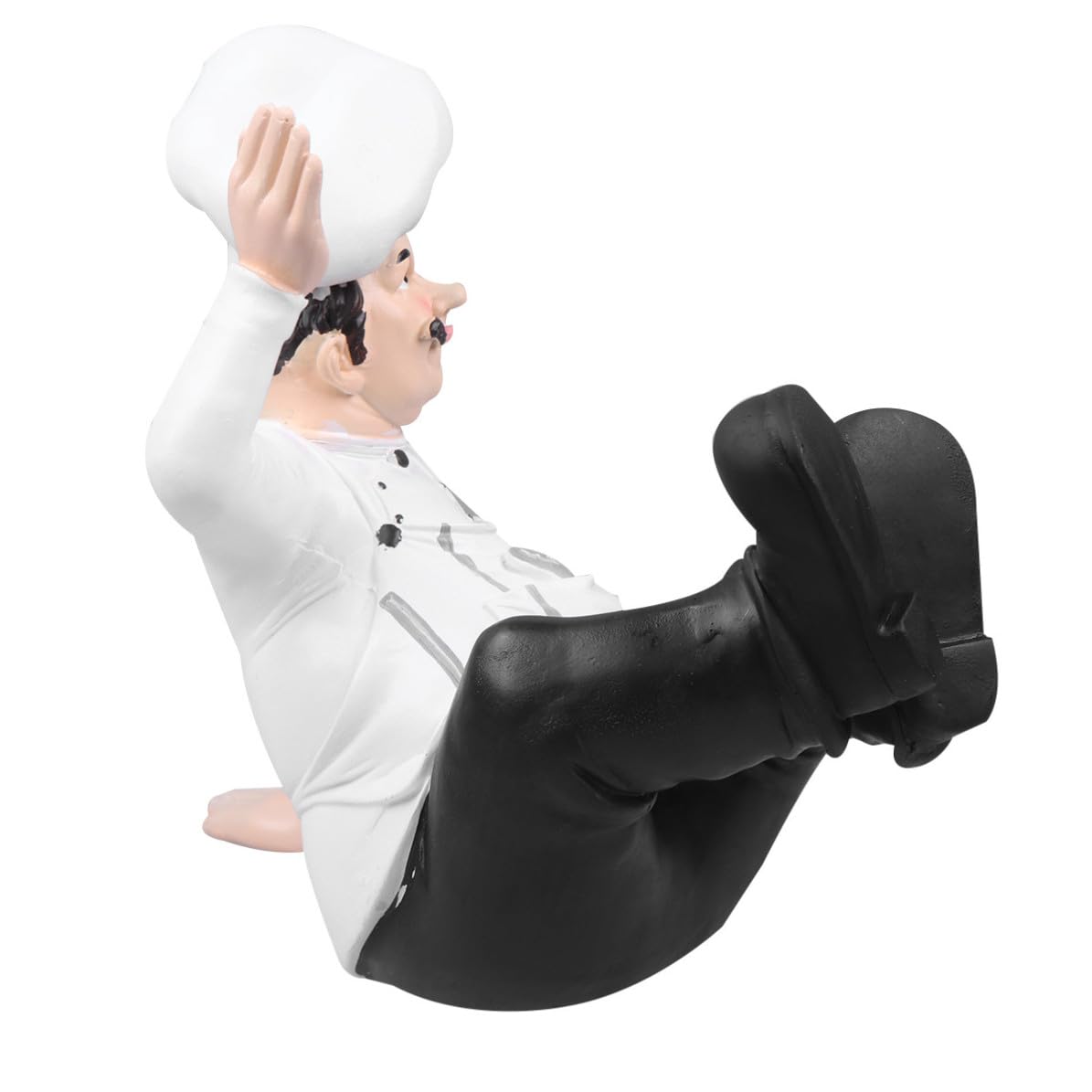Abaodam Chef Decorazione Stabile Elegante Statuetta in Resina Stile Europeo per Cucina e Casa per Tavolo Bar e Ristorante