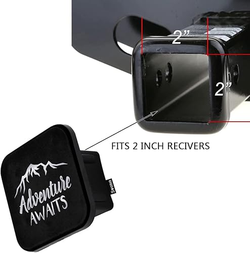 Miniatura 3 de Swono Cubierta de enganche de remolque, telaraña, telarañas de Halloween, cubierta de tubo de enganche de remolque, tapa de enchufe universal de 2