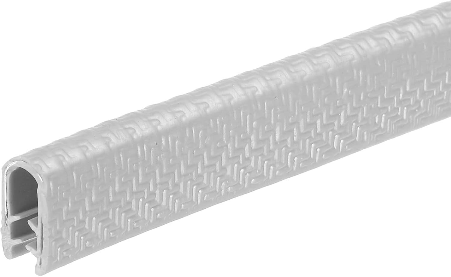 uxcell Edge Trim Gray U Shape Edge Protector Rubber with Steel Clips Fits 5/64"-5/32" Edge 14.76Ft/4.5Meter Length Door Edge Guards