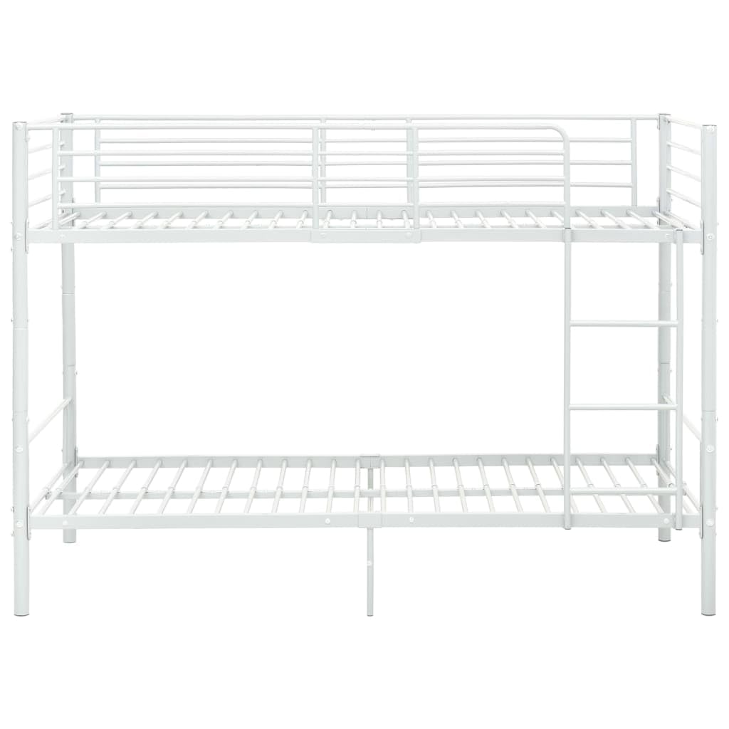 Cama litera de Metal Blanca 90x200 cm