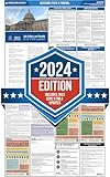 Corporate Labor Law Posters 2024 Missouri State & Federal Labor Law Poster Compact All in One【Laminated-English】 Includes Latest EEOC Updates 34