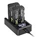 NP-F550 FlyHi Replacement Battery(2-Pack) and Smart LED Dual Charger Kit for Sony NP-F550 and Sony CCD-RV100 CCD-RV200 SC5 SC9 TR1 TR940 Cameras as CN-160 CN-216 CN-304 YN 300 VL600 LED Video Light