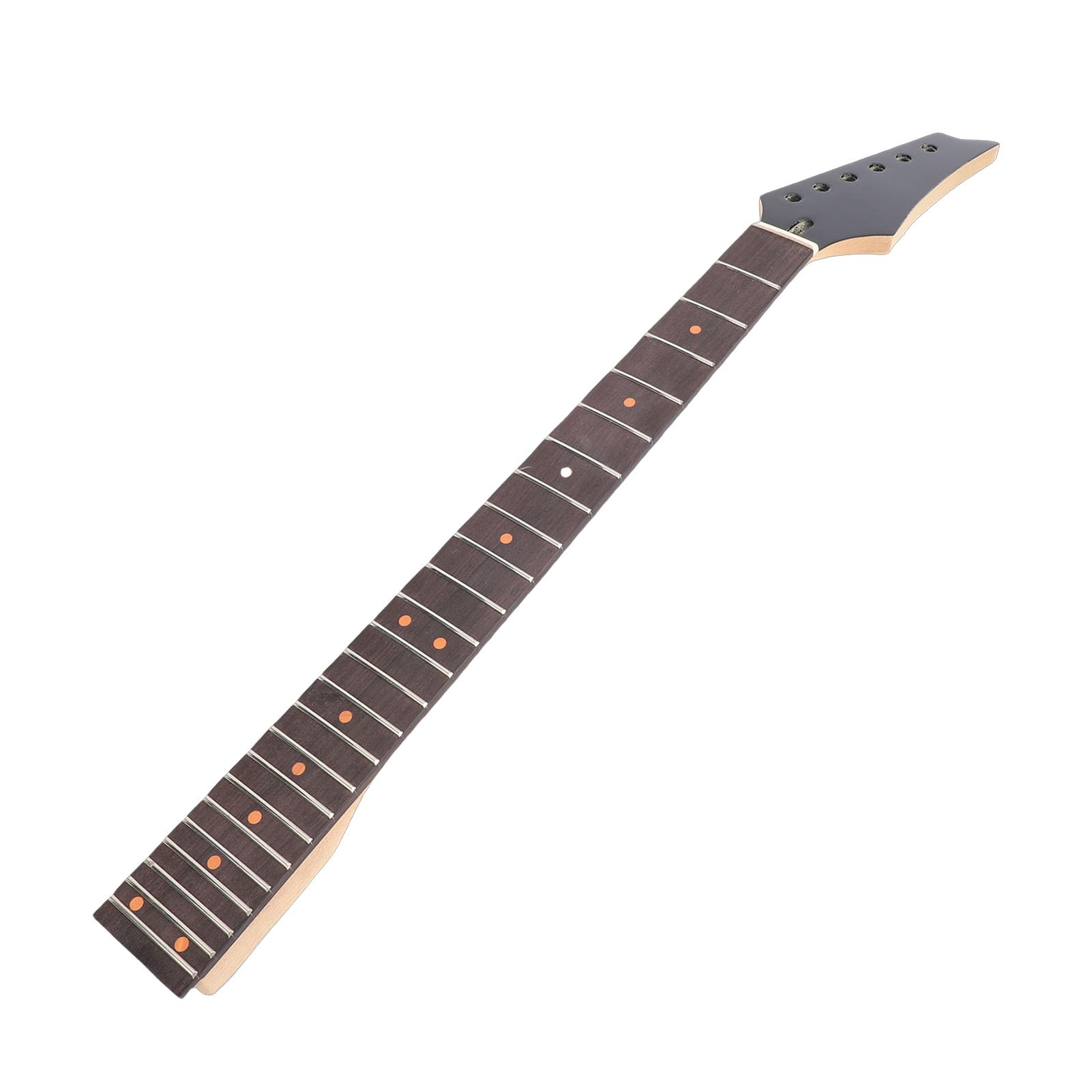 Bnineteenteam Gryf Gitary, Podstrunnica z Drewna Klonowego z 22 Progami, Błyszczące Czarne Wykończenie do Gitar Elektrycznych, długość Struny 25,5 Cala, Idealna dla Muzyków
