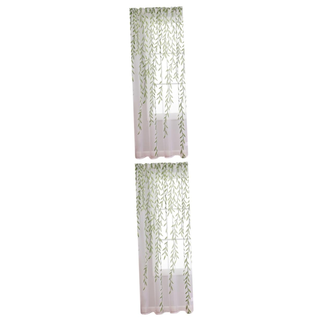 Rideaux tulle transparents gaze de saule drapé élégant pour voilage de fenêtre intérieur