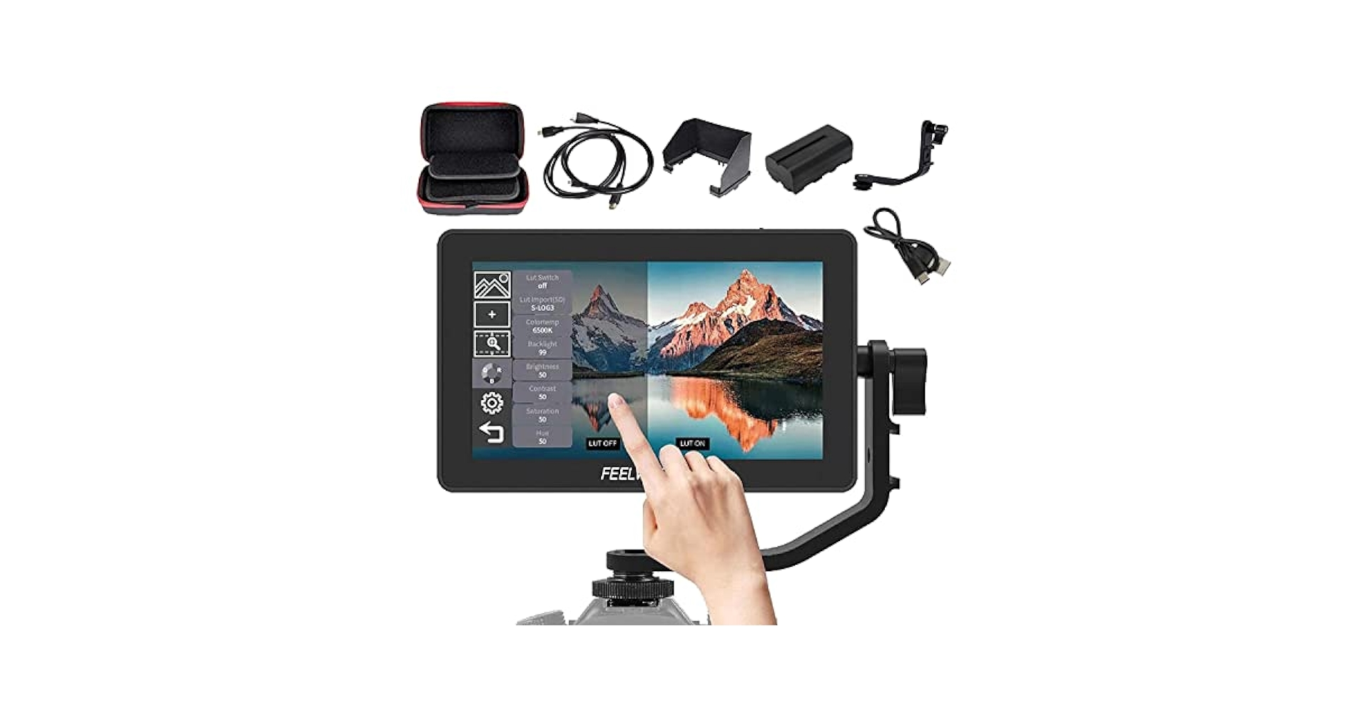 Amazon.com : FEELWORLD F6 Plus +Battery +Bag 6 inch DSLR