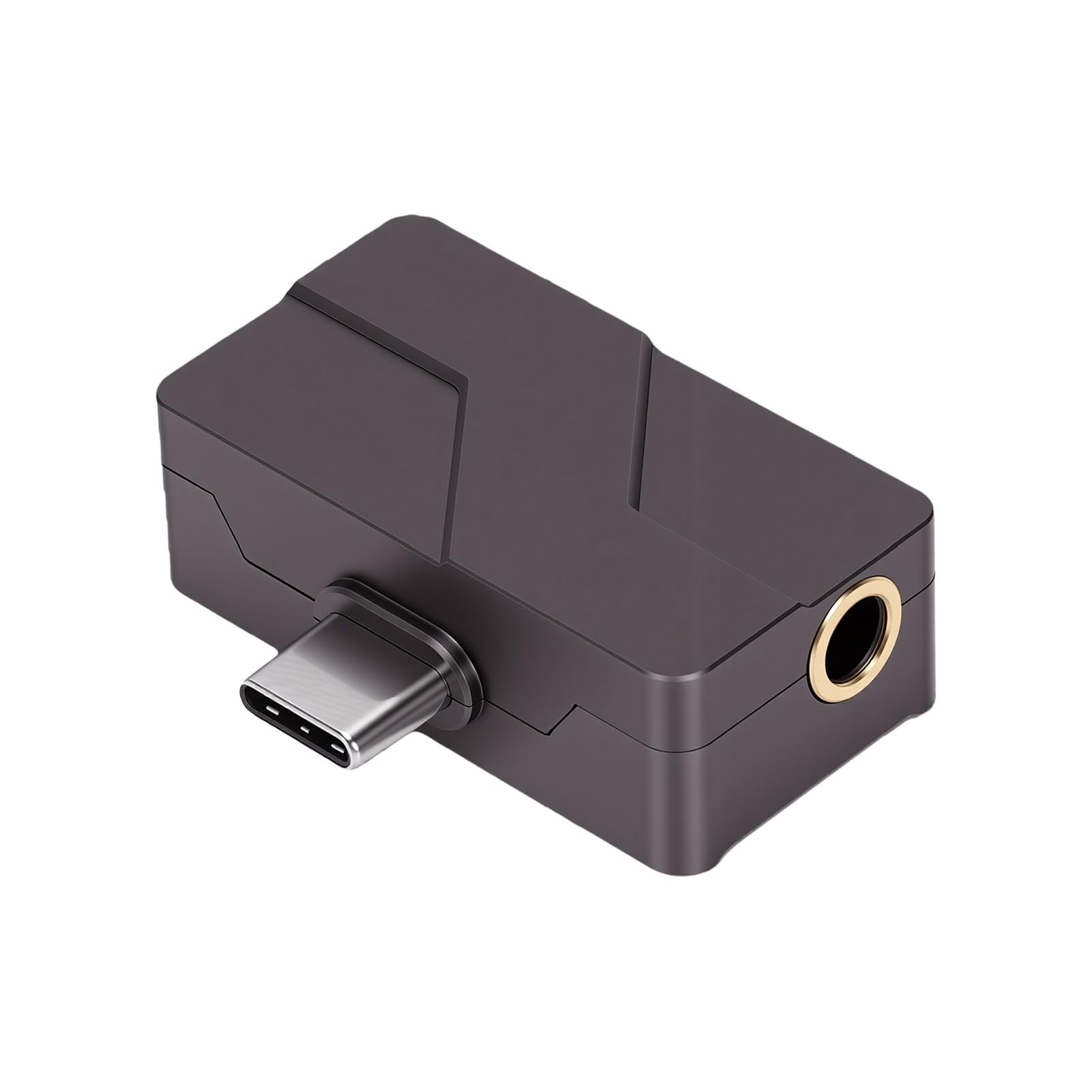 Zunate Amplificador de Auriculares Portátil IEM DAC 384KHz/32bit USB C DAC Amp con Salida de 3,5 Mm 4,4 Mm para Teléfono PC