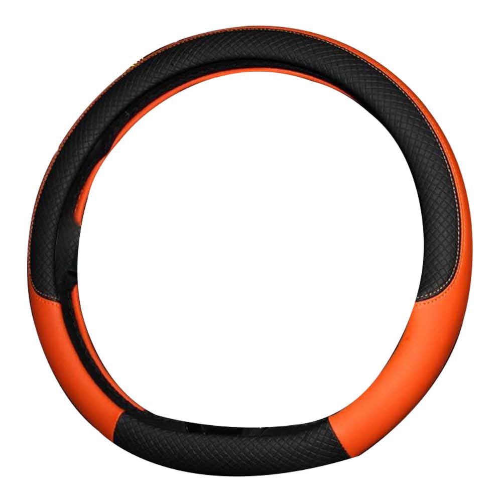 ALDLDA Car Steering Wheel Cover for Toyota 86/GR86 2022-2025 ZN6/ZC6, Microfiber Leather Anti-Slip Auto Wheel Protector, Breathable Sporty Grip, Automotive Interior Upgrade,D-Orange