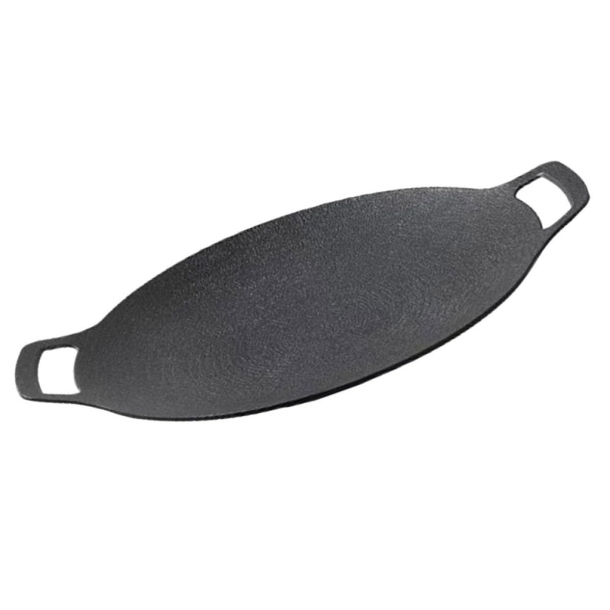 Plancha Grill de Hierro Fundido para Barbacoa Exterior Diseño Resistente y Tamaño Adecuado para Camping y Uso en Cocina de Gas