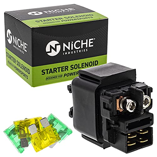 NICHE Starter Solenoid Relay Switch for Kawasaki 27010-0784 KLX250 KLR650 Ninja ZX10R Vulcan 500 1500