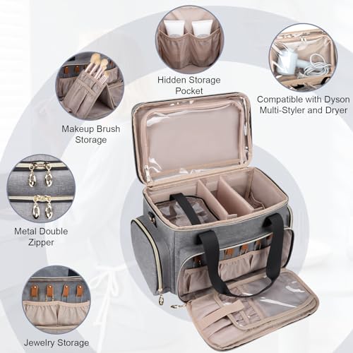 Image of GDNasist Large Makeup Bag, Portable Travel Makeup Bag Organizer