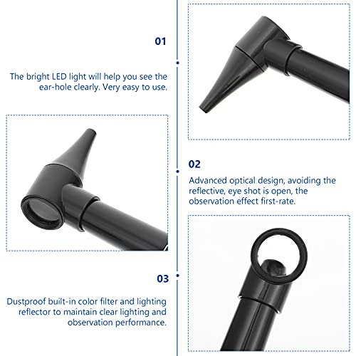 Baluue 1 Set Led Diagnostic Otoscope Ear Care Checker Ear Inspection Scope Medical Instrument Otoscope For Kids Adults Doctor Eldery Pet Screening #TOP2