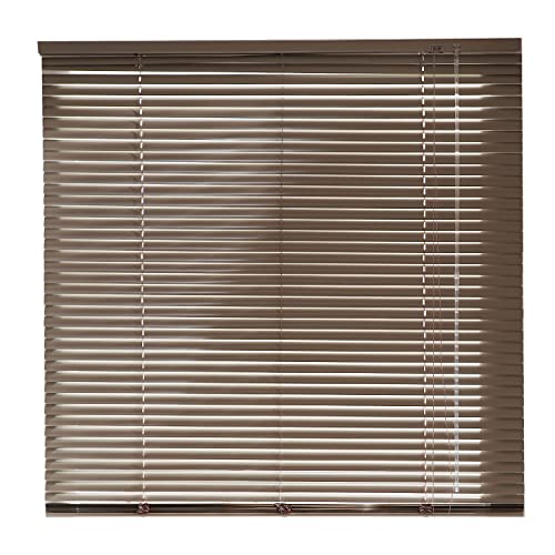 MADECOSTORE Aluminium Venetian Blind 25 mm without Drilling - String - L37 x H150 cm, 37W x 150H cm - Image 2
