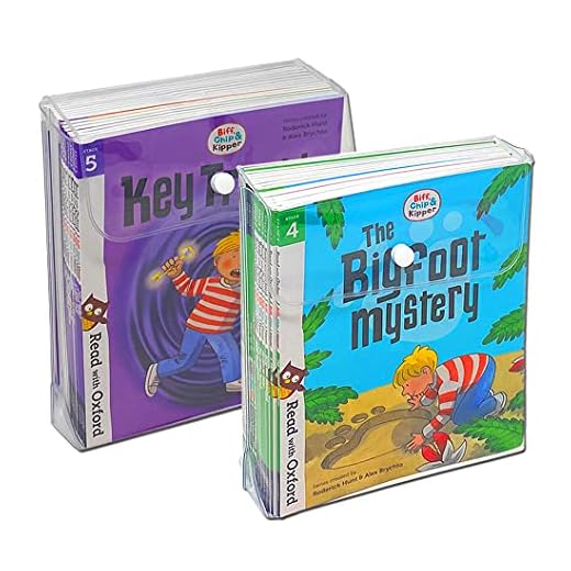Biff, Chip y Kipper Etapa 4 - 5 Lectura con Oxford: 5+: Conjunto de colección de 32 libros de fonética (Etapa 4 Ganar confianza y Etapa 5 Convertirse en independiente)