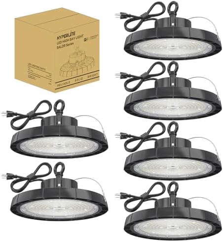 HYPERLITE LED High Bay Lights: 250W 5000K UFO LED Light 35000LM 6...