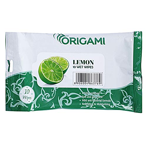 Image of Origami Wipes 15x20cm- 10 Pulls Per Pack - Pack of 10-100 Wipes - Assorted Fragrances
