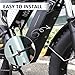 YIBEICO Upgraded Extended Version Middle Fender Splash Mud Guard for Ridstar Q20, Thickened Steel Mudguard,Central Dirt Protector Middle Mudguard Flap Middle Dust Cover for Ridstar