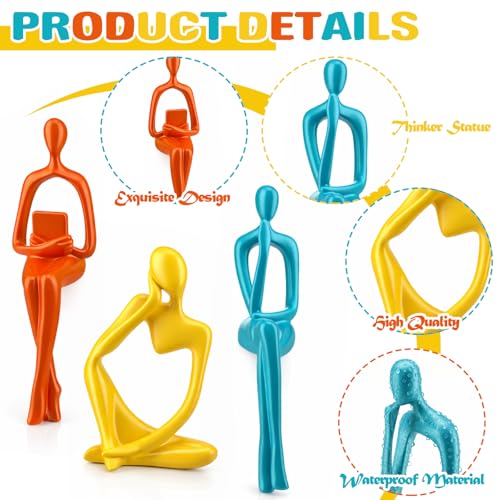 Set de 3 Figuras Decorativas Modernas de Pensador miniatura 4