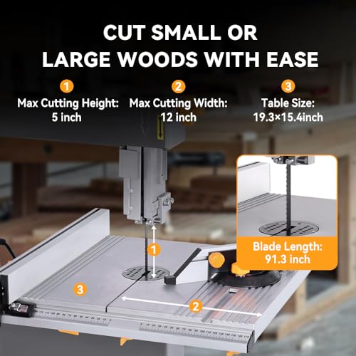 Hoteche 12-Inch Benchtop Band Saw