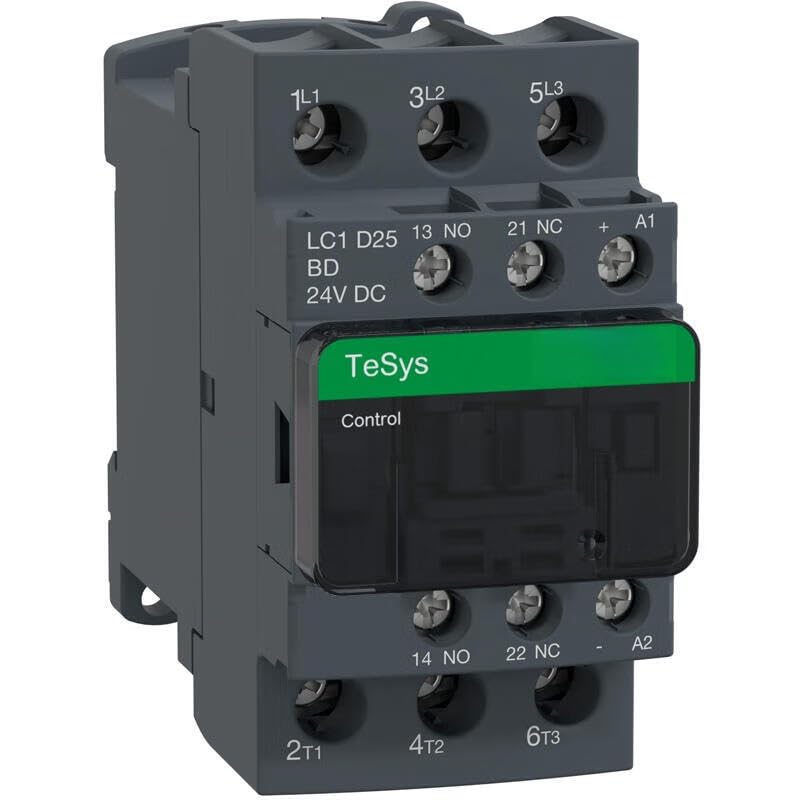 Contacteur tripolaire CA TeSys série D LC1D25BDC pour sécuriser les circuits 25 A