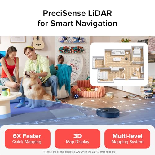 Image of roborock Q5 Pro Robot Vacuum and Mop Combo, 5500Pa Powerful Suction, DuoRoller Brush, LiDAR Navigation, 3D Mapping, Robotic Cleaner for Dirt, Floors, Pet Hair, 240min Runtime, Smart No-Go Zone, Black