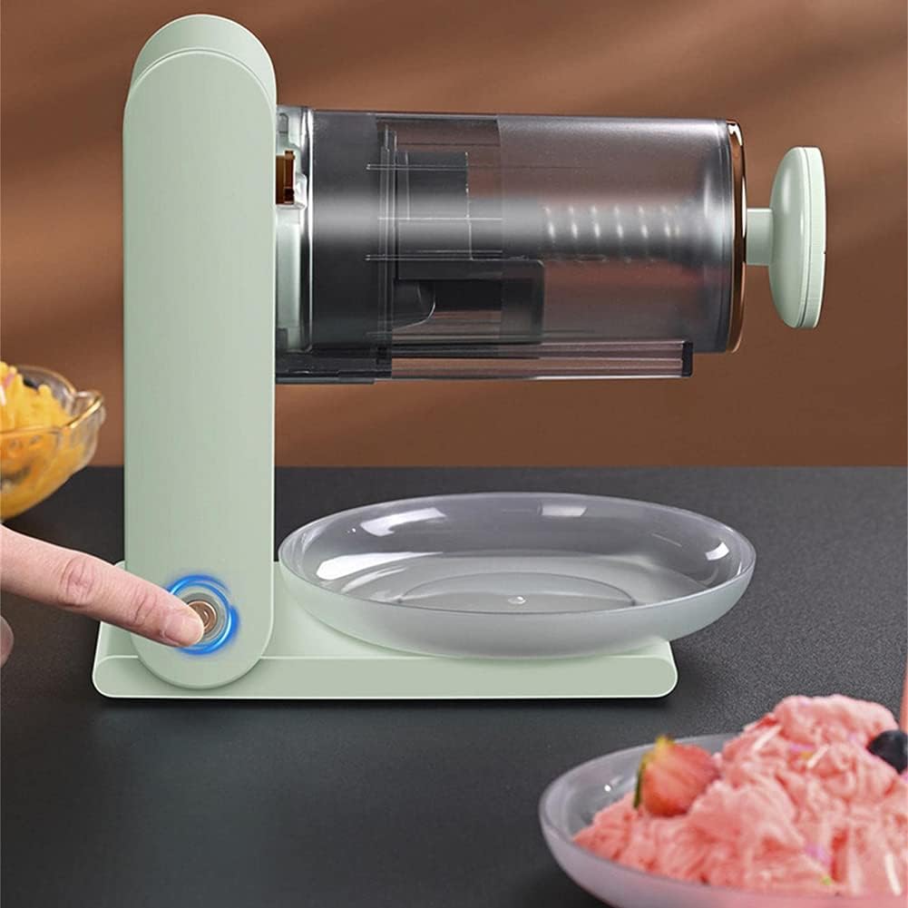 Electric Snowflake Shaved ice Machine, Shaved ice Machine,ice Crusher Smoothie Machine with Icicle molds, Snow Cone Machine with Spiral Lift,ice Cream