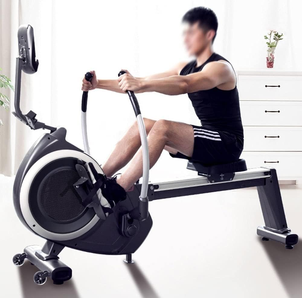 Rowing Machine with LCD Display 260LB Weight Capacity Machine Exercise Foldable Rowing Machine for Home Gym