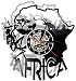 thetobea Vintage Africa Mappa Decorazione Vinile Orologio da Parete Africa Opera d'Arte Orologio Regalo