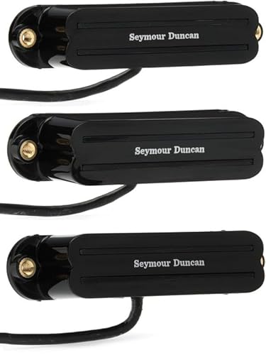 Seymour Duncan SCR-1 Cool Rails Strat �V���O���R�C���T�C�Y �n���o�b�J�[ �s�b�N�A�b�v 3�_�Z�b�g - �u���b�N