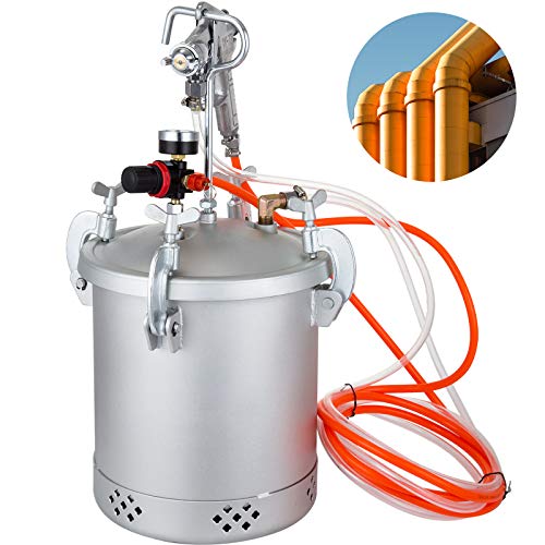 VEVOR Paint Tank 10L Pressure Pot Paint Sprayer 2.5 Gallon Pressure Spray Gun