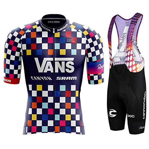 LDLXDR Maillots de Ciclismo para Hombre- Traje de Ciclismo de Manga Corta para Exteriores Altamente elástico, Absorbente de Sudor, de Secado rápido, Transpirable,Purple,2XL Cover