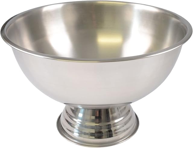 Champagne cooler bucket, stainless steel wine bowl