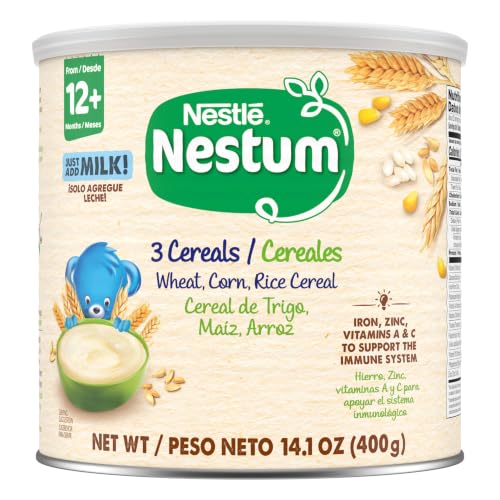 Nestle Nestum, Baby Cereal, 3 Cereals, 14.1 Ounce
